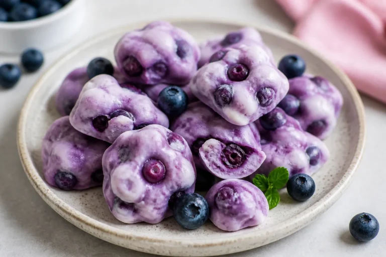 Low Carb Blueberry Frozen Yogurt Clusters – A Creamy, Crunchy, No-Fuss Treat