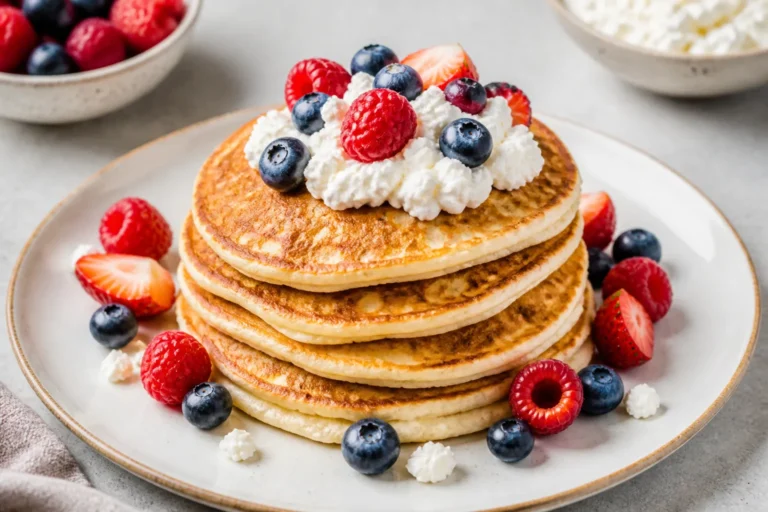 High Protein Cottage Cheese Pancakes – Fluffy, Filling, and Easy