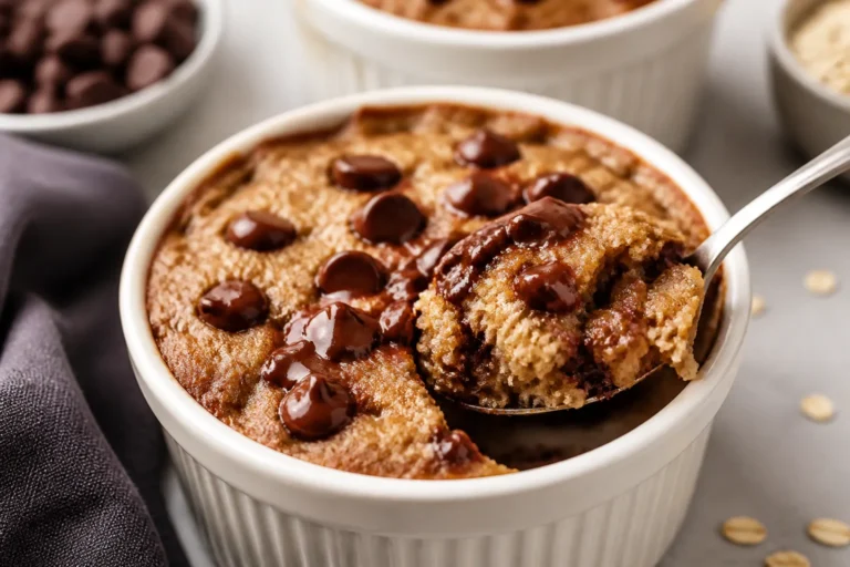 High Protein Chocolate Chip Baked Oats – A Cozy, Satisfying Breakfast
