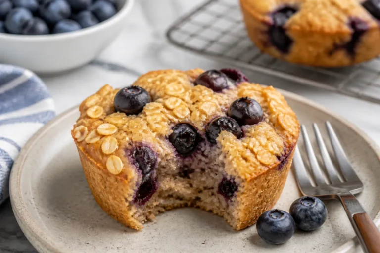 High Protein Blueberry Muffin Baked Oats – A Cozy, Satisfying Breakfast