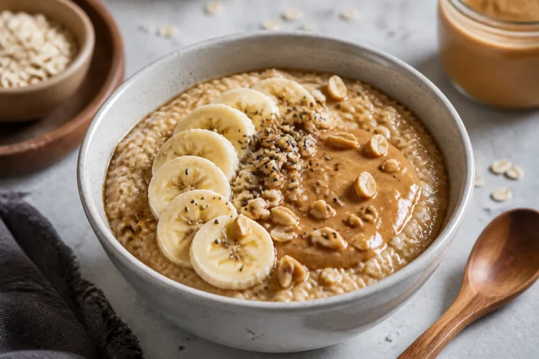 High Protein Peanut Butter Banana Oats – A Simple, Satisfying Breakfast
