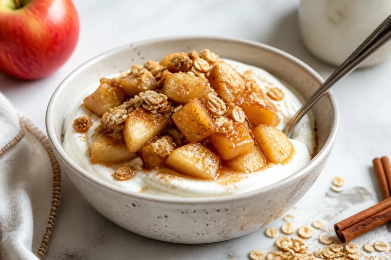 Greek Yogurt Apple Pie Bowl – A Cozy, Protein-Packed Treat