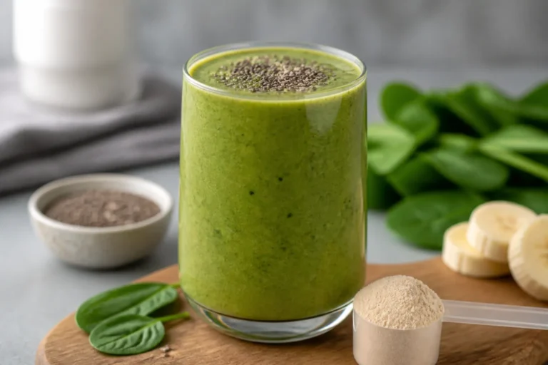 High Protein Green Smoothie – A Quick, Filling, and Fresh Breakfast