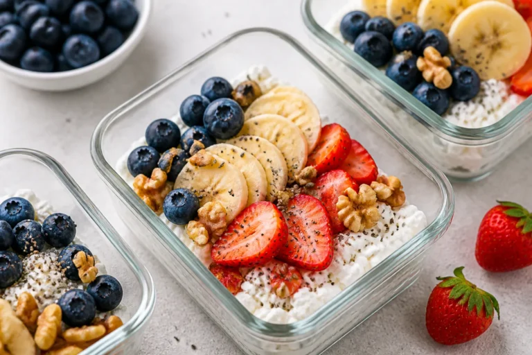 Cottage Cheese Breakfast Meal Prep Bowls – Simple, Fresh, and Satisfying