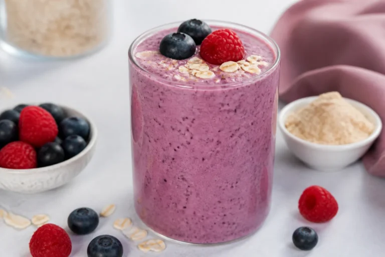 High Protein Berry Protein Smoothie – A Quick, Satisfying Breakfast You Can Blend in Minutes
